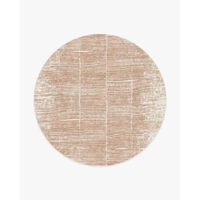 Tierra Clay Flatwoven Rug by The Local Project - 245 Round cm - Rug + Pad System