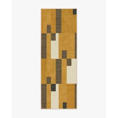 Corso Ochre Flatwoven Rug by The Local Project - 75 x 215 cm - Rug + Pad System
