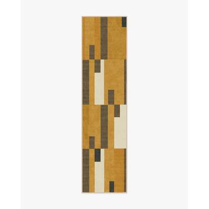 Corso Ochre Flatwoven Rug by The Local Project - 75 x 305 cm - Rug + Pad System