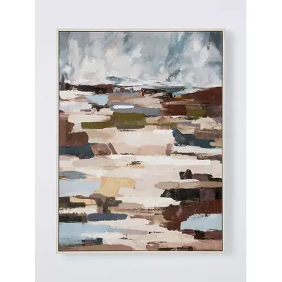 John Lewis 'Autumn Scene' Abstract Framed Print, 80 x 60cm, Multi Multi | L80 x W60 x D3.8cm
