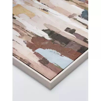 John Lewis 'Autumn Scene' Abstract Framed Print, 80 x 60cm, Multi Multi | L80 x W60 x D3.8cm