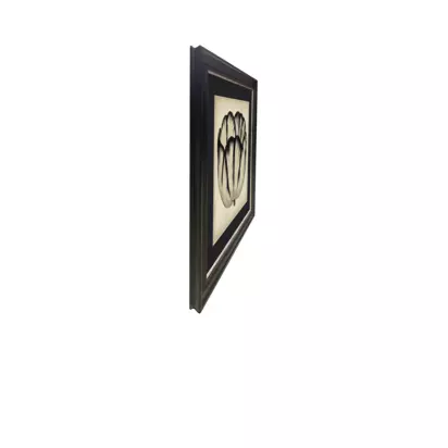 Brookpace Lascelles 'Pop Floral IV' Framed Print, 49 x 49cm, Black/Cream Black Cream | 49 x 49 x 3cm