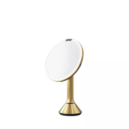 Simplehuman Sensor Makeup Mirror, 5x Magnification, Brass Brass | H38.35 x W23.11 x D23.11cm