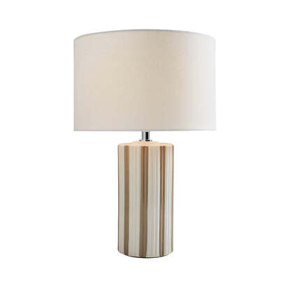 Lewis Taupe & Off White Ceramic Table Lamp