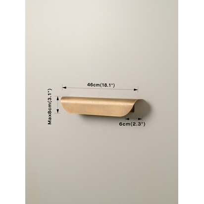 Kori aged brass wall light