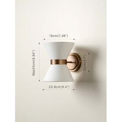 Renwick aged brass wall light