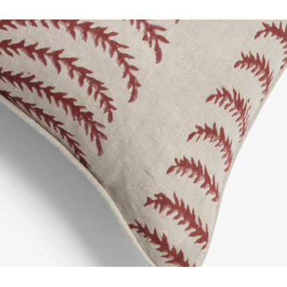 Areca Cushion Cover - Blood Orange/Air Force Blue