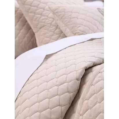 Muir Turner Velvet Bedspread Latte | 265 x 265cm