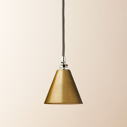 Stanlette pendant shade in antique brass