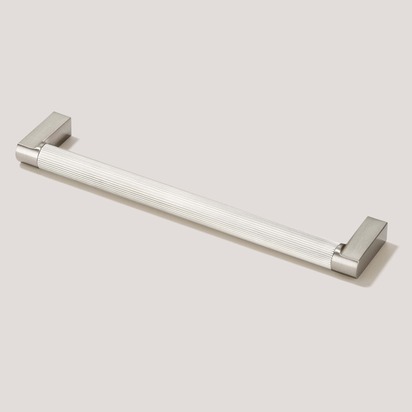 BECKER Grooved D-Bar Handle - Stainless Steel - 375mm (365mm CC)