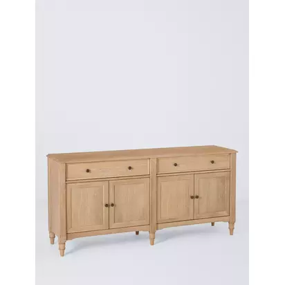 John Lewis Midhurst 4 Door Sideboard, Oak Oak | 45.20 x 85.00 x 180.00 cm  D x H x W