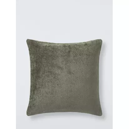 John Lewis Chenille Cushion Green | 50 x 50cm