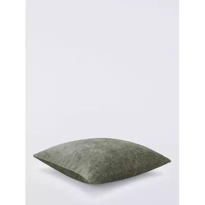 John Lewis Chenille Cushion Green | 50 x 50cm