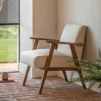 Fengate Armchair Natural Linen