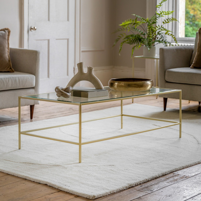 Henby Coffee Table Champagne 1200x650x400mm