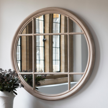 Brentham Round Mirror Clay 1000x1000mm