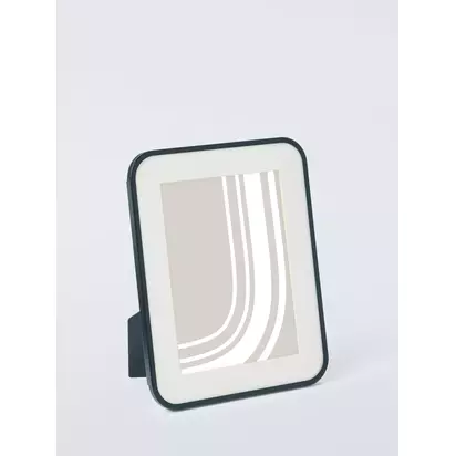John Lewis Scandi Rounded Corner Photo Frame Black | 20.7 x 15.6 x 1.4cm