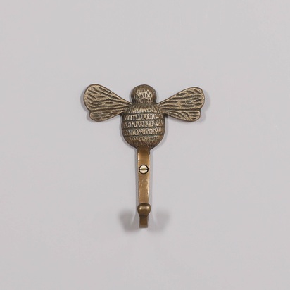Vintage Brass Style Bee Wall Hook