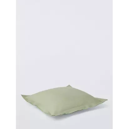 John Lewis Double Oxford Linen Cushion Sage | 50 x 50cm