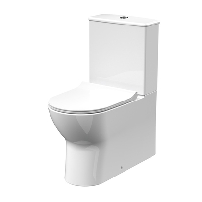 Harbour Acclaim Compact Rimless Back to Wall Close-Coupled Toilet & Soft Close Seat