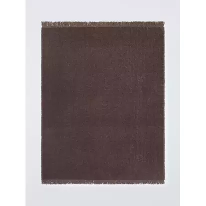 John Lewis Chenille Weave Throw Cocoa | 200 x 150cm