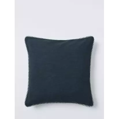 John Lewis Striped Piping Cushion Blue | 45 x 45cm