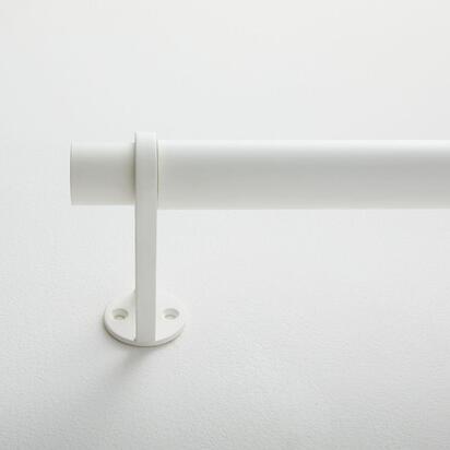 Simple Metal Curtain Pole, Antique Brass, 122 cm -223.5 cm