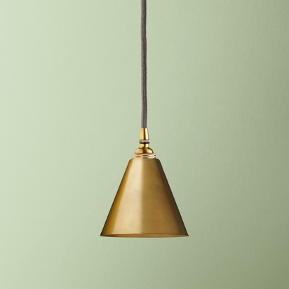 Stanlette pendant shade in antique brass