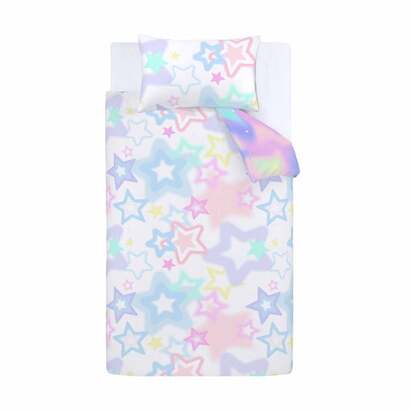 Catherine Lansfield White Ombre Stars Duvet Cover and Pillowcase Set