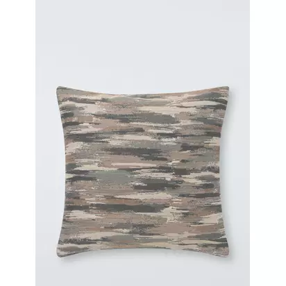 John Lewis Brushstroke Stripe Cushion, Natural Natural | 45 x 45cm