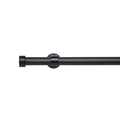 Trinity Ribbed Extendable Metal Eyelet Curtain Pole