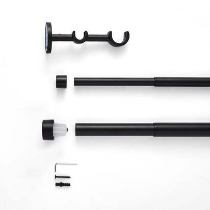 Trinity Double Layer Extendable Metal Eyelet Curtain Pole