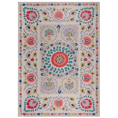 Hani Floral Washable Rug