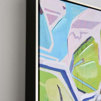 Graffiti Gorilla Framed Canvas