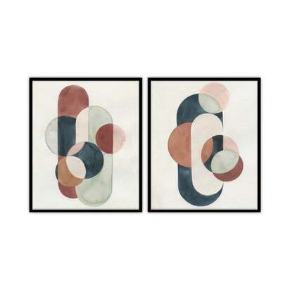 Set of 2 Loops Bounds Framed Prints