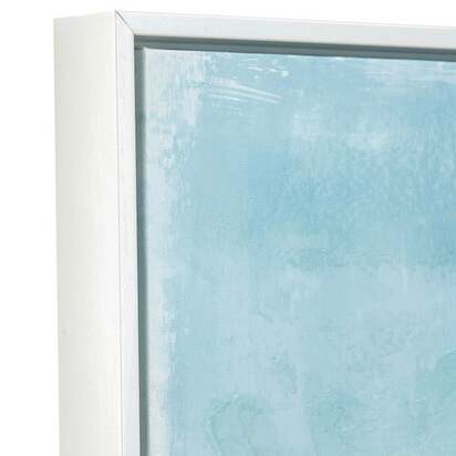 Blues Abstract Framed Canvas