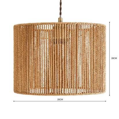 Kabir String Easy Fit Drum Pendant Shade