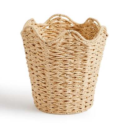 Wavy Shell Woven Bin