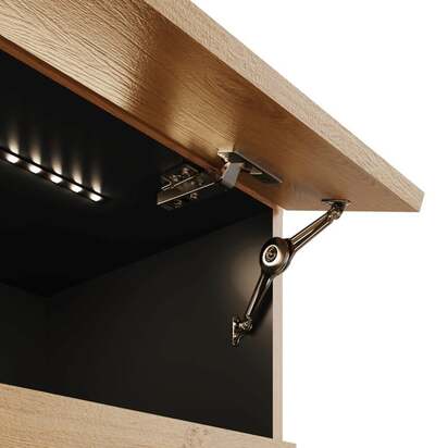 Delta 180cm Floating Wall TV Unit with LEDs for TVs up to 80"