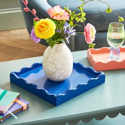 Sophie Robinson Set of 2 Wavy Edge Trays