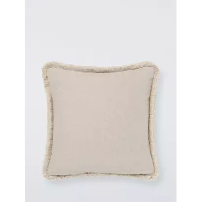 John Lewis Braided Cotton Cushion, Natural Natural | 45 x 45cm
