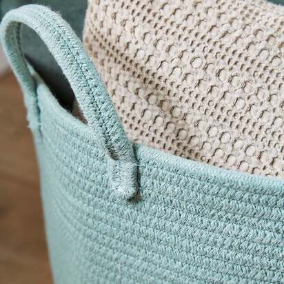 Large Fabric Rope Storage Basket