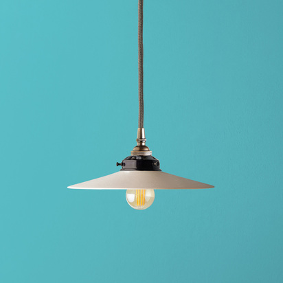 Cecilia ceramic shade in natural plaster