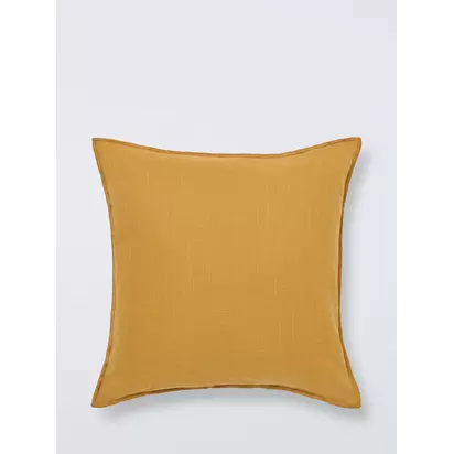 John Lewis Overlock Cushion Yellow | 45 x 45cm