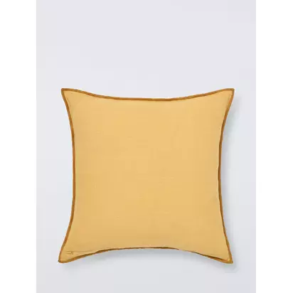 John Lewis Overlock Cushion Yellow | 45 x 45cm