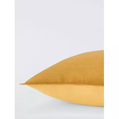 John Lewis Overlock Cushion Yellow | 45 x 45cm