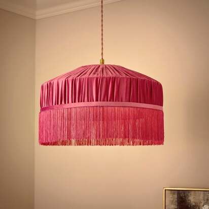 Alessia Velvet Pleated Lamp Shade