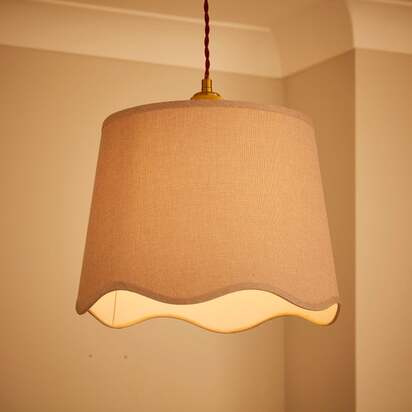 Scalloped Edge Lamp Shade