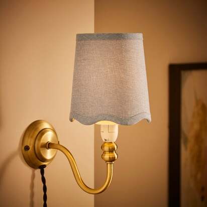 Scalloped Edge Lamp Shade