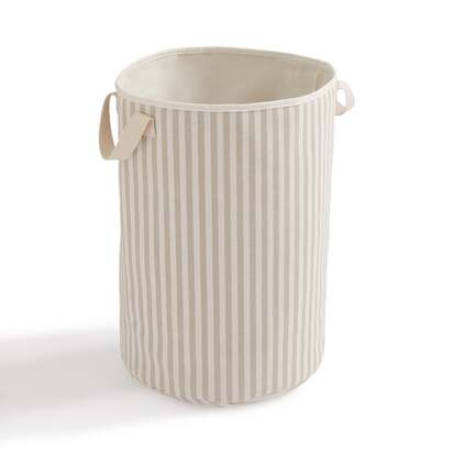 Kids Fabric Stripe Toy Storage Bag